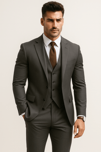 Men’s Slim Fit 3 Piece Wedding Suit for Guests | Classic Tuxedo Formal Wear