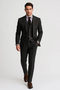 Men’s Classic 3 Piece Wedding Suit with Tuxedo Style | Formal Evening Wear