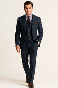Men’s Classic 3 Piece Wedding Suit with Tuxedo Style | Formal Evening Wear