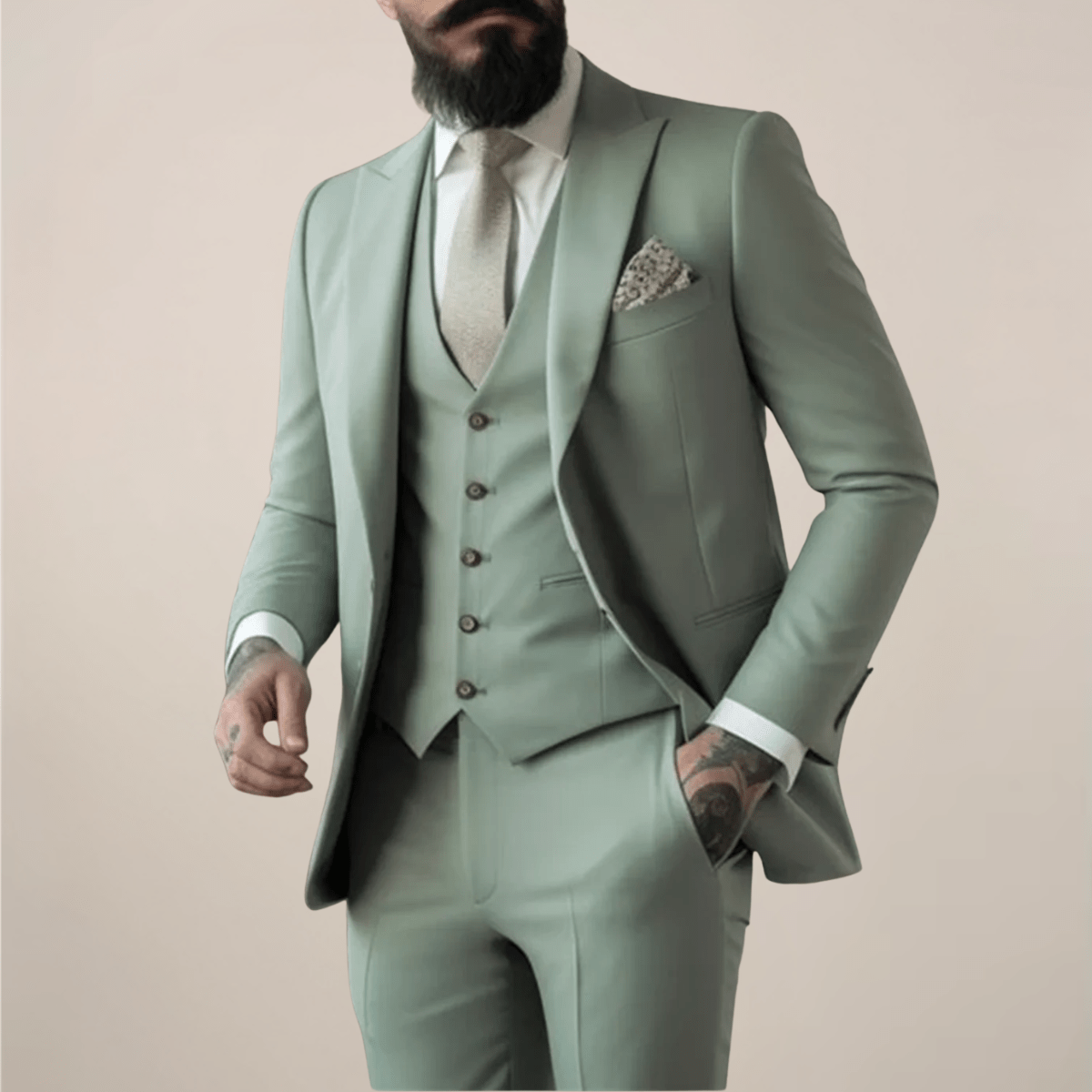 Men’s Slim Fit Wedding Suit for Formal Occasions | Classic 3 Piece Tuxedo Style
