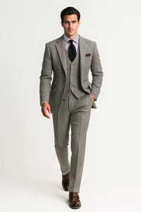 Men’s Classic 3 Piece Wedding Suit with Tuxedo Style | Formal Evening Wear