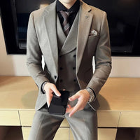 Men’s Old Money 3 Piece Wedding Suit | Classic Tuxedo Style for Formal Elegance