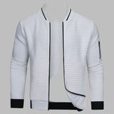 Men’s Zip-Up Knit Sweater with Modern Fit | Warm Winter Cardigan