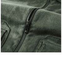 Men’s Fleece-Lined Bomber Jacket in Vintage Winter Style | Warm Casual Coat