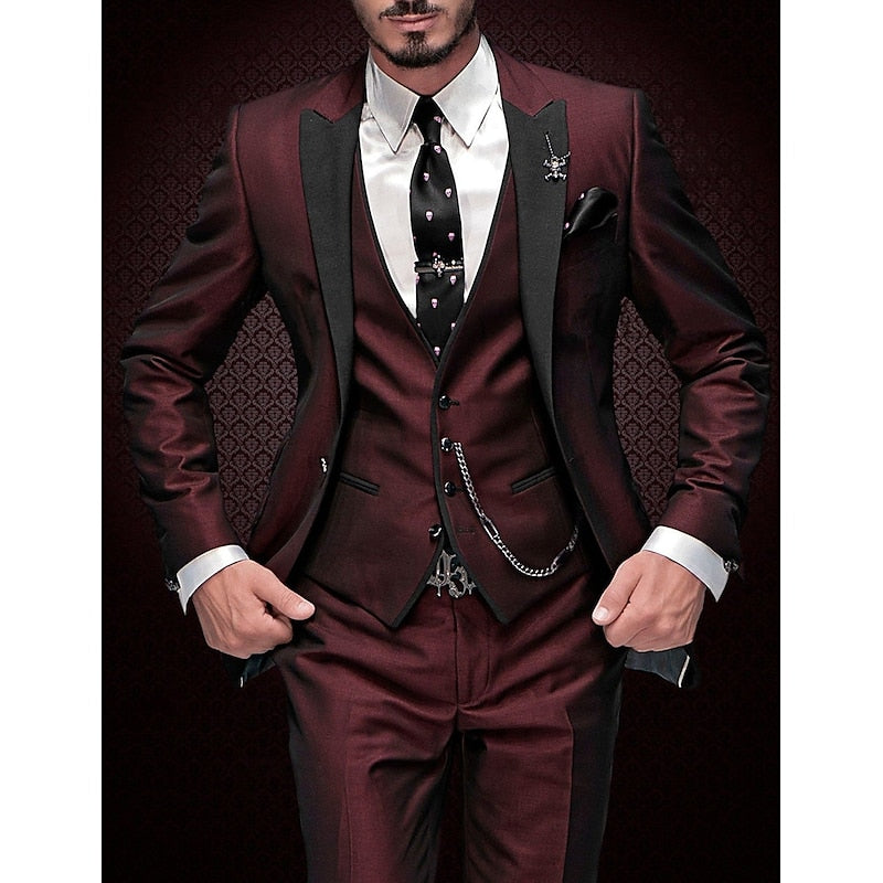 Men’s Classic 3 Piece Wedding Suit for Formal Events | Timeless Tuxedo Style